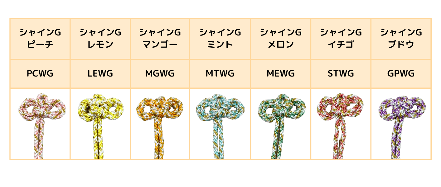 シャインメガネ結びの1目の画像